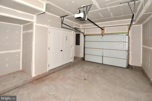 a view of a room with storage