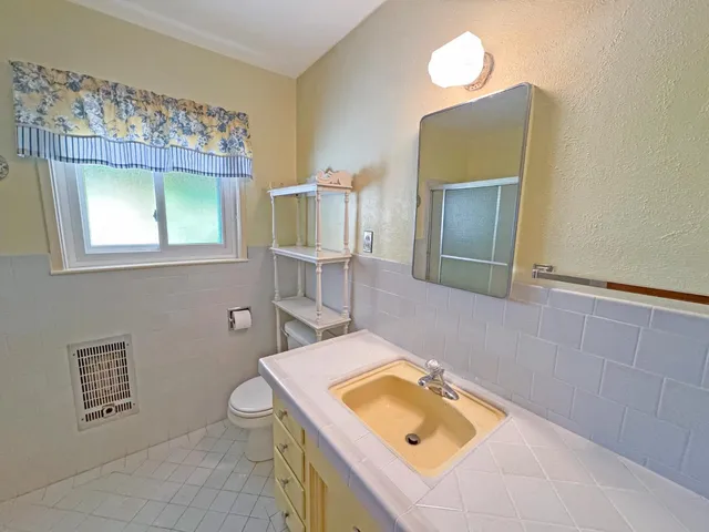 a view of a wooden deck