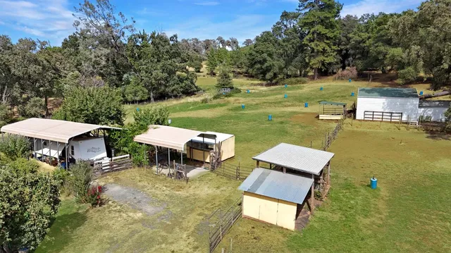 a view of yard with trees