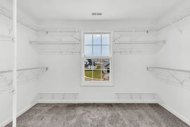 a view of storage and utility room with closet