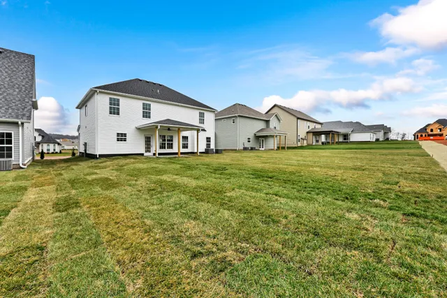 a house view with a outdoor space