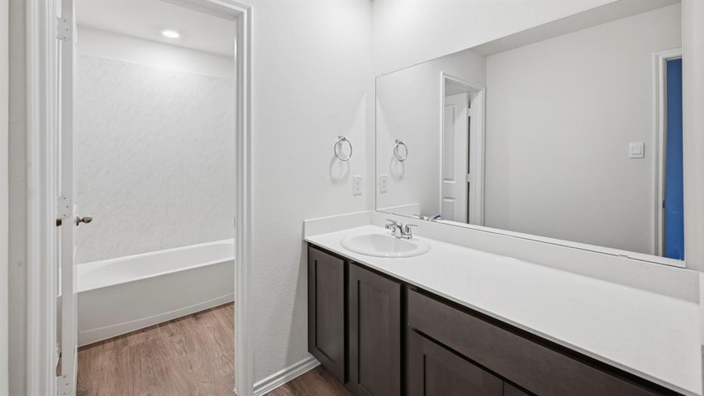 206 Redwood Road Princeton, TX 75407 - Photo 5 of 40 a bathroom with a sink and a mirror