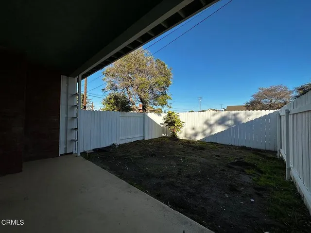 a backyard of a house