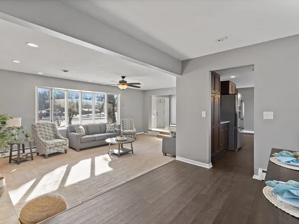 a view of livingroom with furniture and window