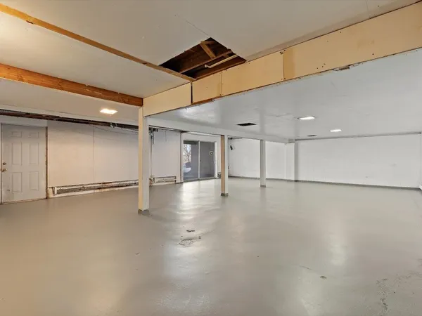 a view of a city and ocean view