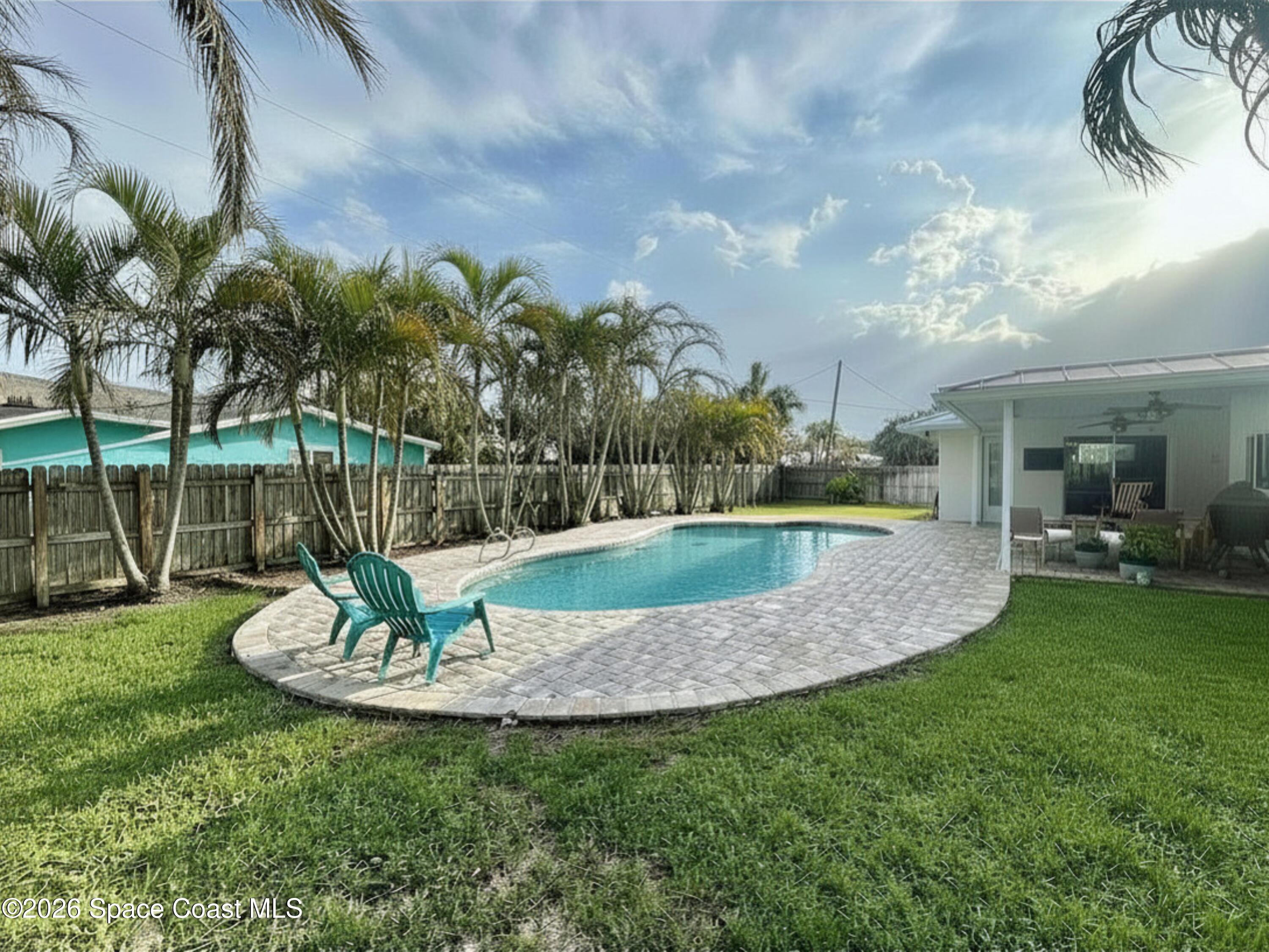 429 Rio Lane Indialantic, FL 32903 - Photo 34 of 48 backyard pool view (1)