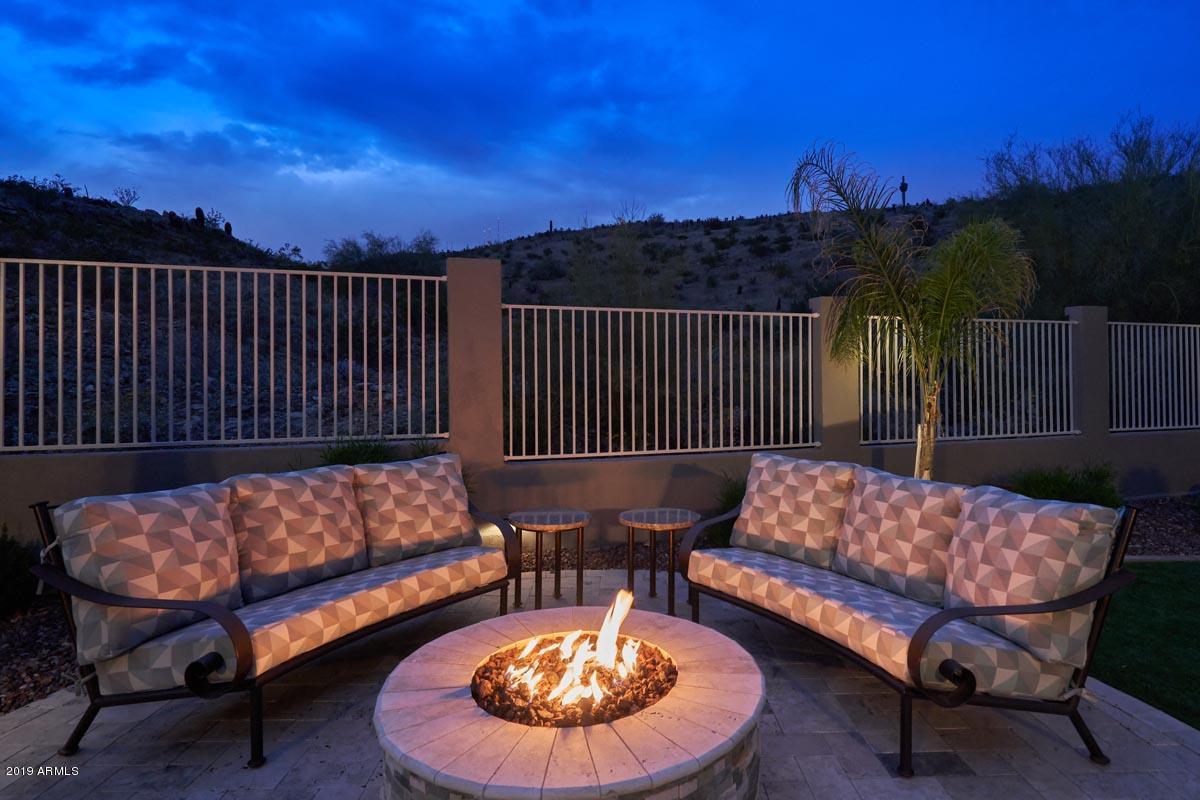814 East Desert Trumpet Road Phoenix, AZ 85048 - Photo 53 of 83 Night Backyard-Fire Pit