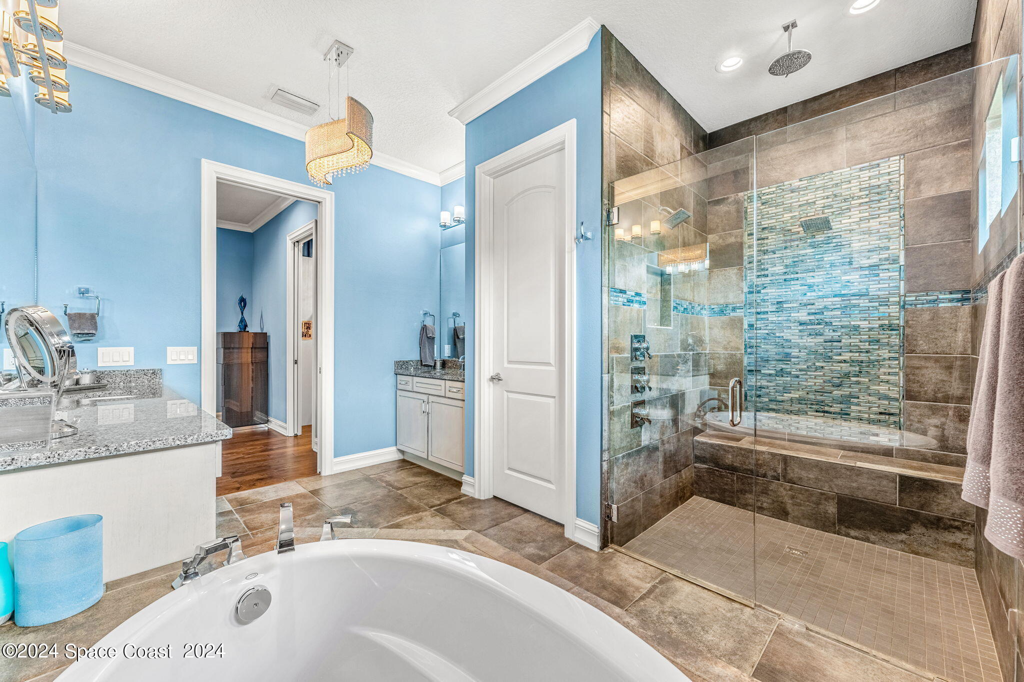213 Loggerhead Drive Melbourne Beach, FL 32951 - Photo 26 of 58 a spacious bathroom with a tub shower and sink