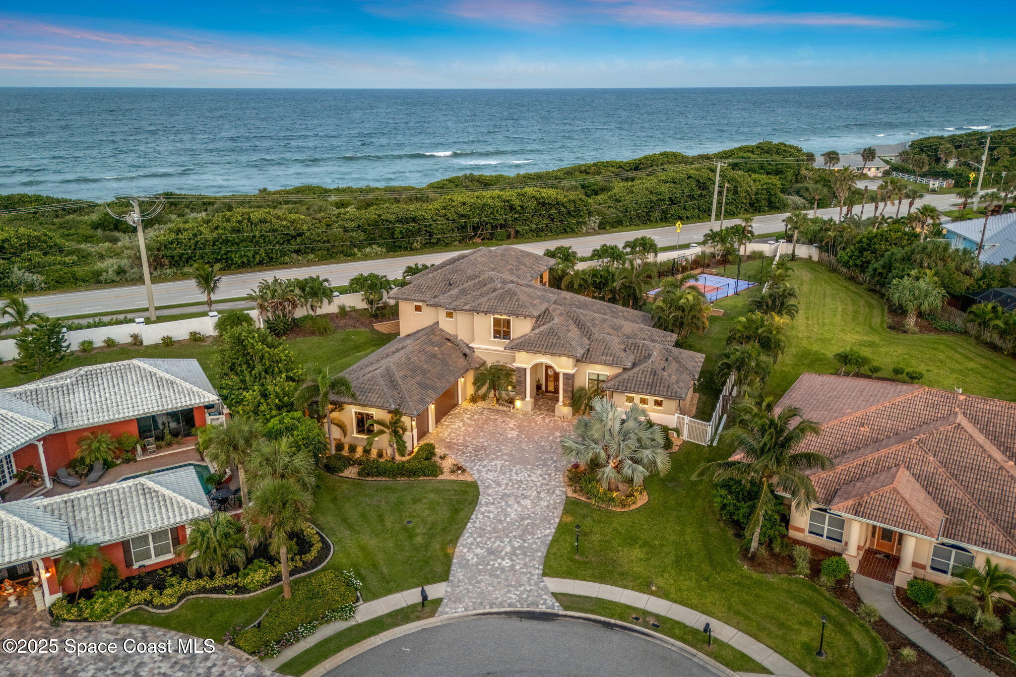 213 Loggerhead Drive Melbourne Beach, FL 32951 - Photo 54 of 58 an aerial view of residential houses with outdoor space