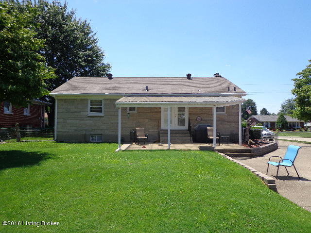 8009 Rory Way Louisville, KY 40219 - Photo 3 of 24 view of rear showing large covered patio