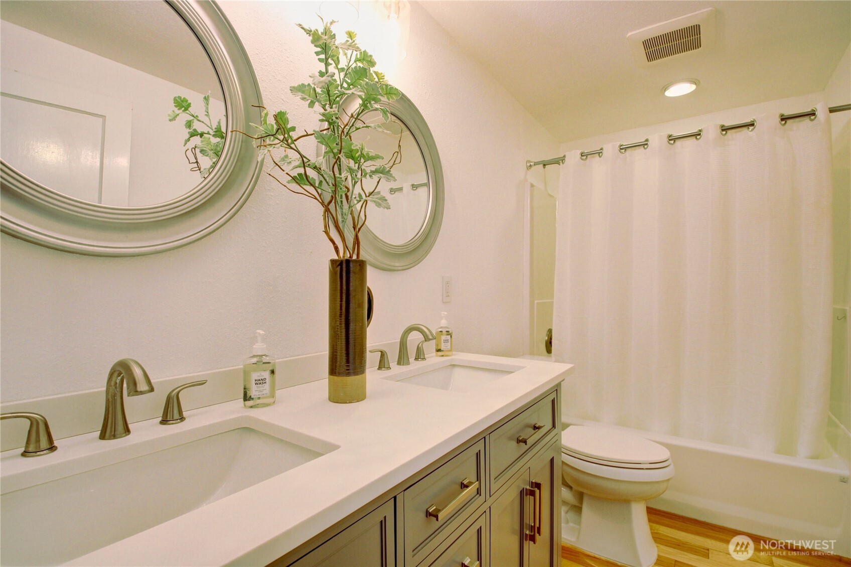 18122 Best Road Mount Vernon, WA 98273 - Photo 19 of 40 a bathroom with a sink and a mirror