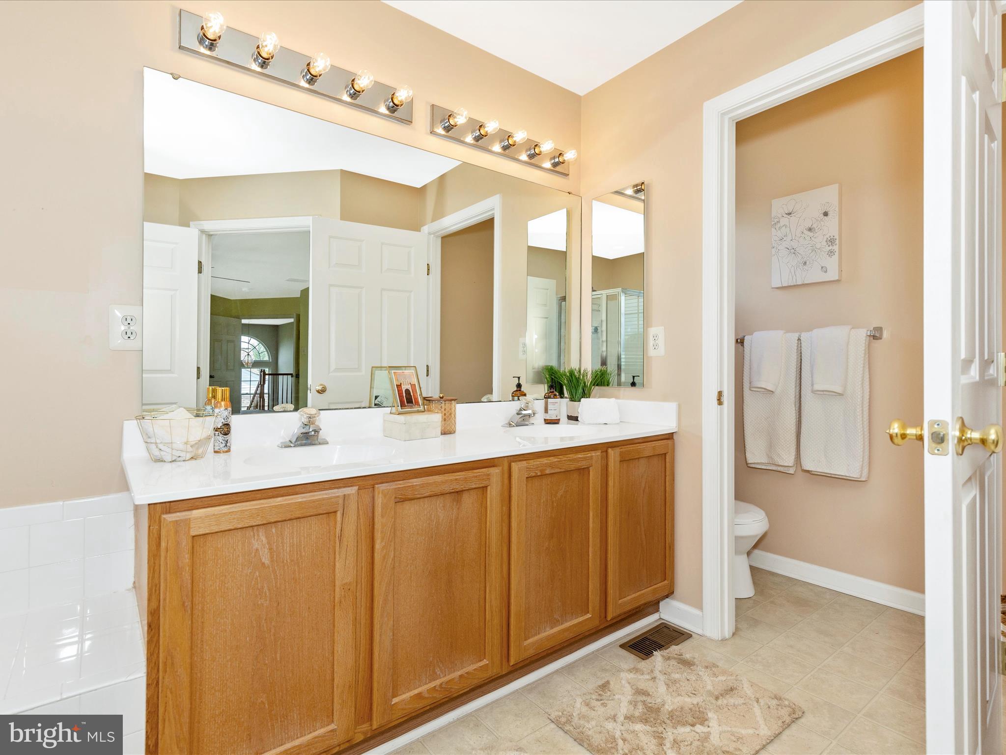 1402 Marian Way Mount Airy, MD 21771 - Photo 33 of 66 a bathroom with a double vanity sink mirror and toilet