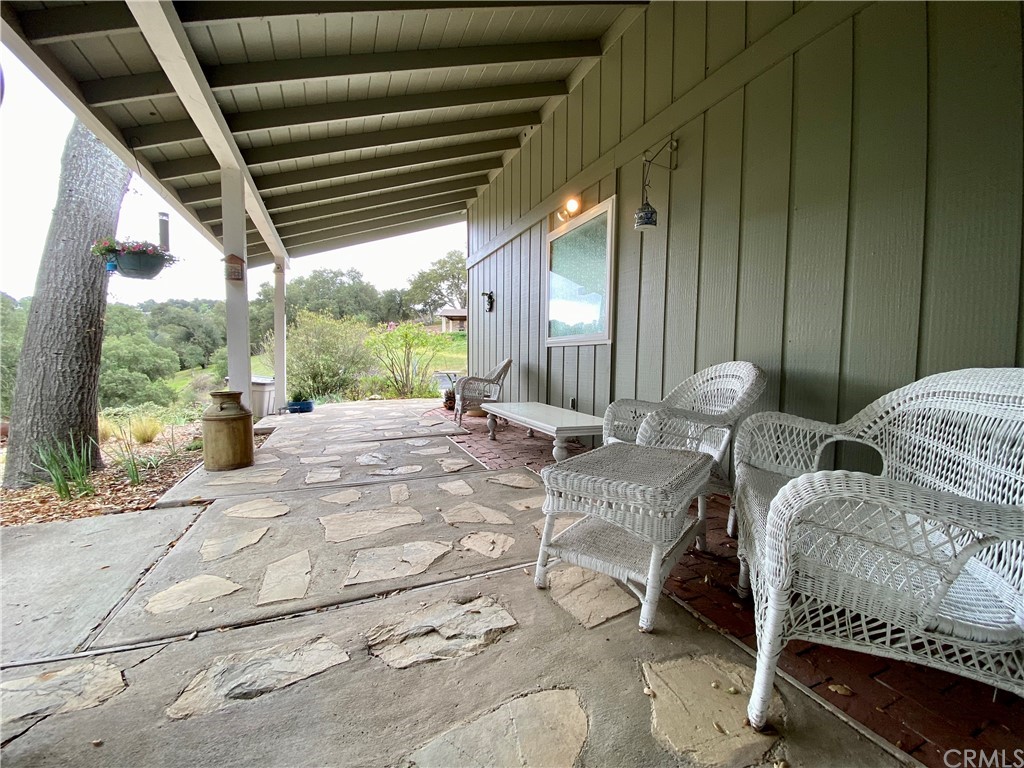 7605 San Gregorio Road Atascadero, CA 93422 - Photo 3 of 22 a view of an outdoor space with porch and furniture