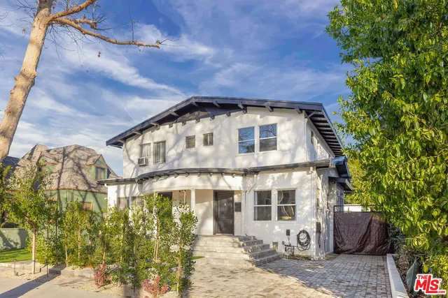 a front view of a building