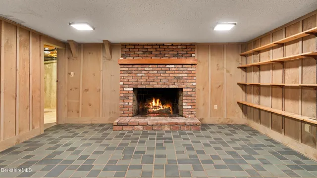 a view of backyard with green space