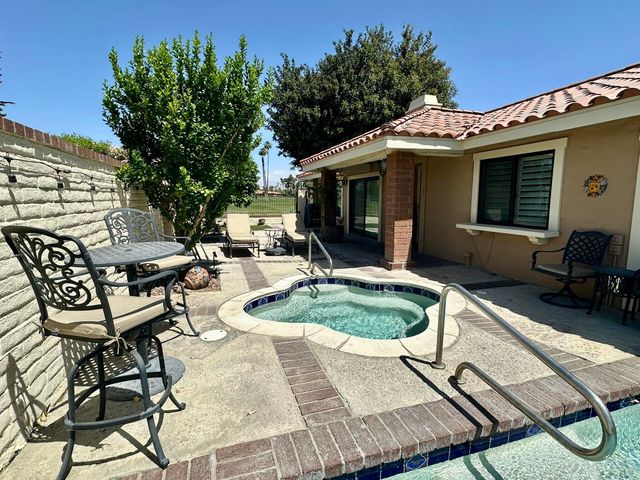 a house view with a seating space