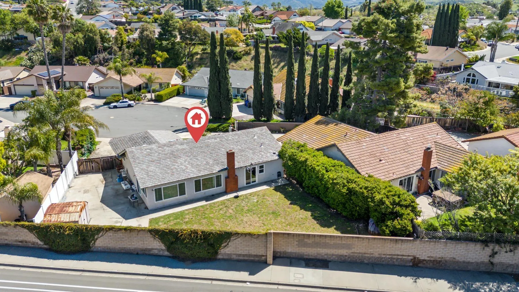 13246 Powers Court Poway, CA 92064 - Photo 39 of 39 an aerial view of a house with yard swimming pool and outdoor seating