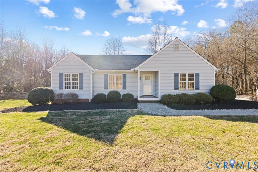 4255 Pierce Road Powhatan, VA 23139 - Photo 2 of 34 View of front of house with a front lawn and roof