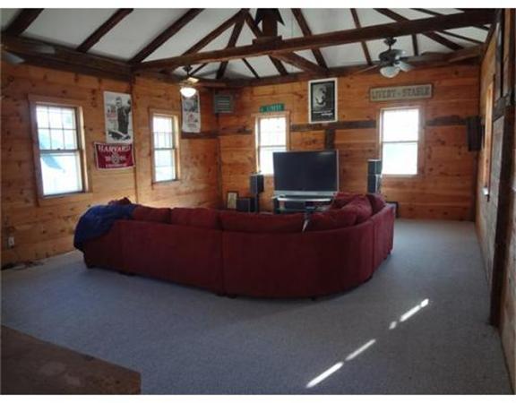 117 South Main Street Middleboro, MA 02346 - Photo 24 of 30 a living room with furniture a flat screen tv and a fireplace