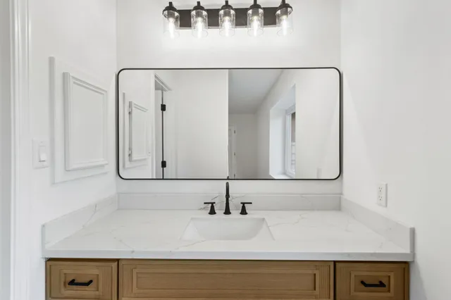 a close view of bathroom sink