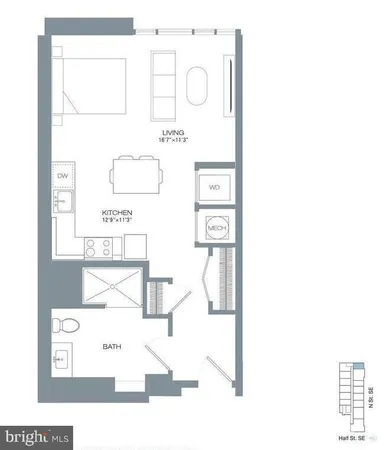 $299,000 | 70 N Street Southeast, Unit N215, Washington, DC 20003