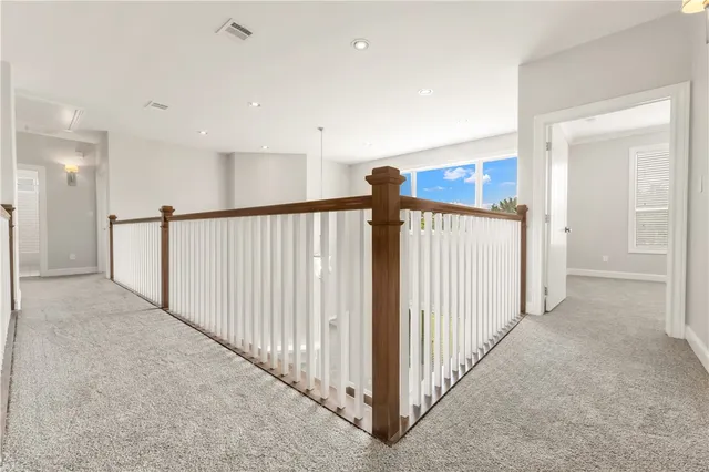 a view of a hallway with a hallway