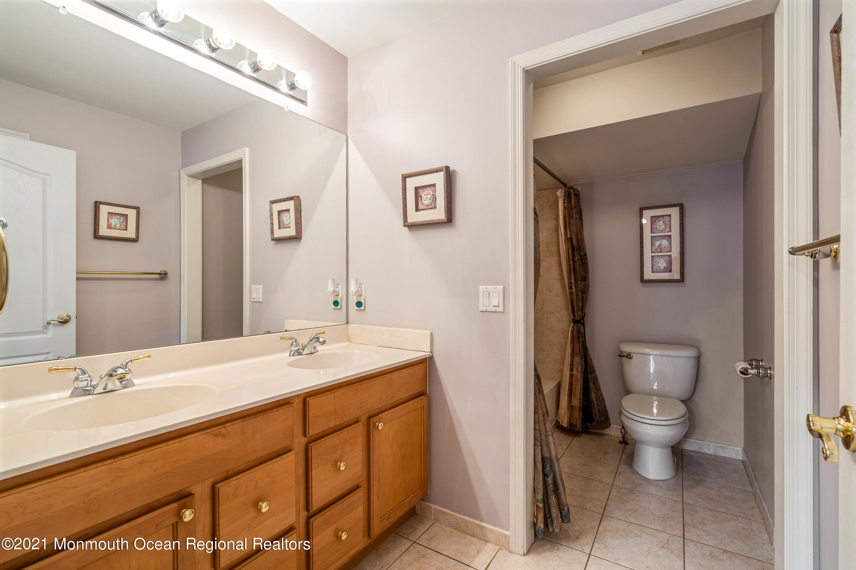 5 Michael Drive Cream Ridge, NJ 08514 - Photo 35 of 69 a bathroom with a sink a toilet a mirror and shower
