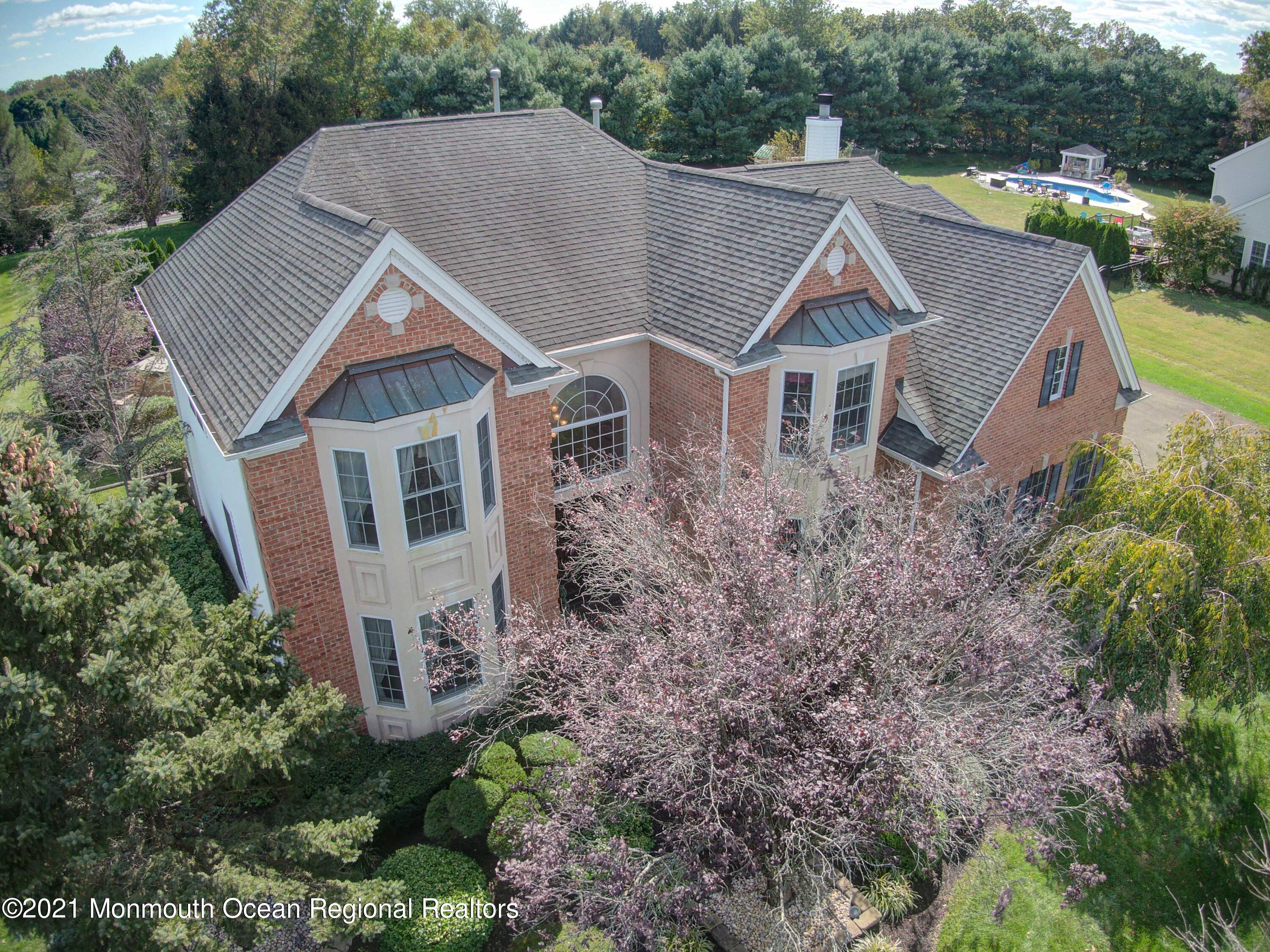 5 Michael Drive Cream Ridge, NJ 08514 - Photo 46 of 69 a aerial view of a house with a yard