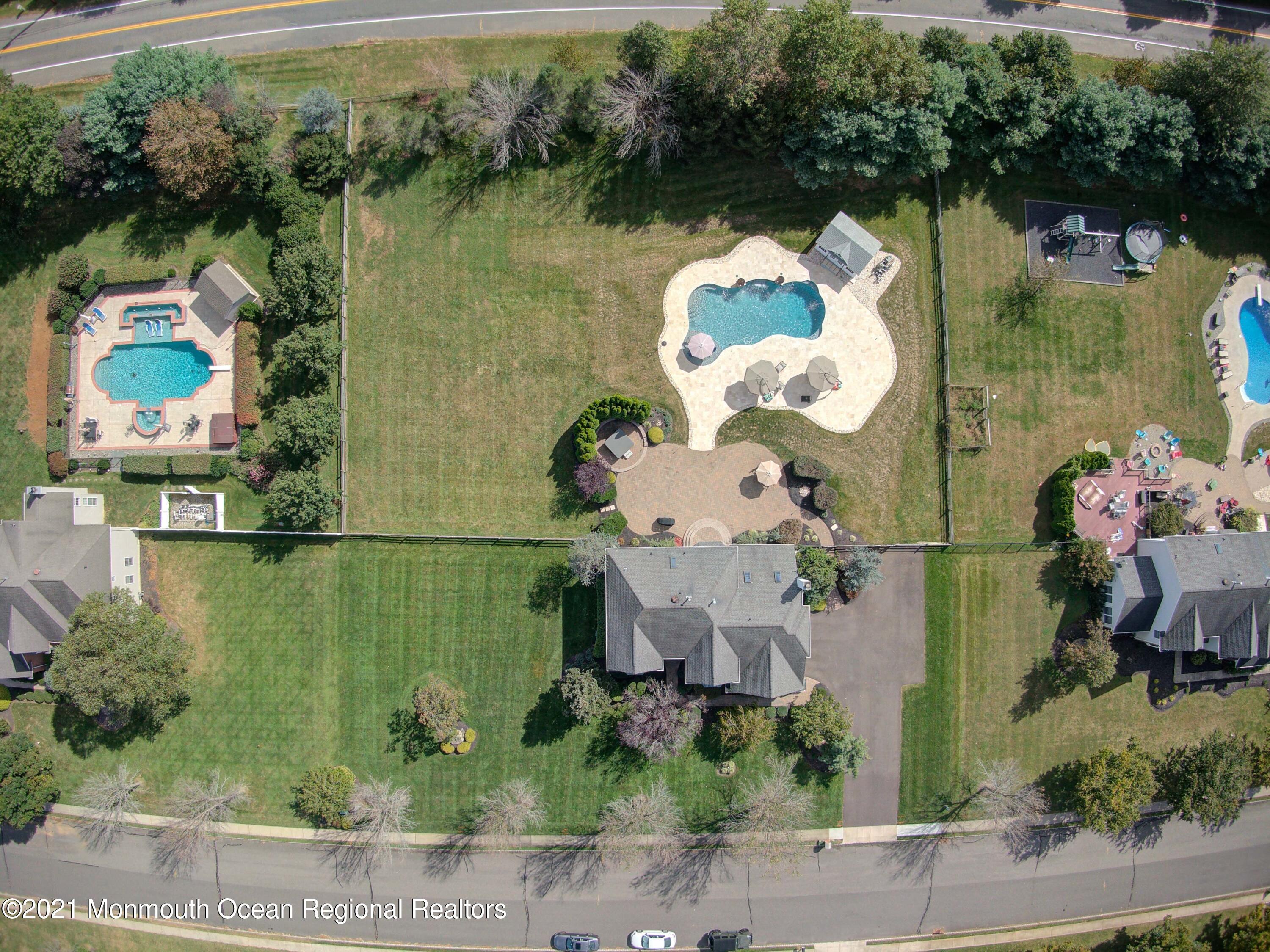 5 Michael Drive Cream Ridge, NJ 08514 - Photo 50 of 69 an aerial view of a house with a lake view