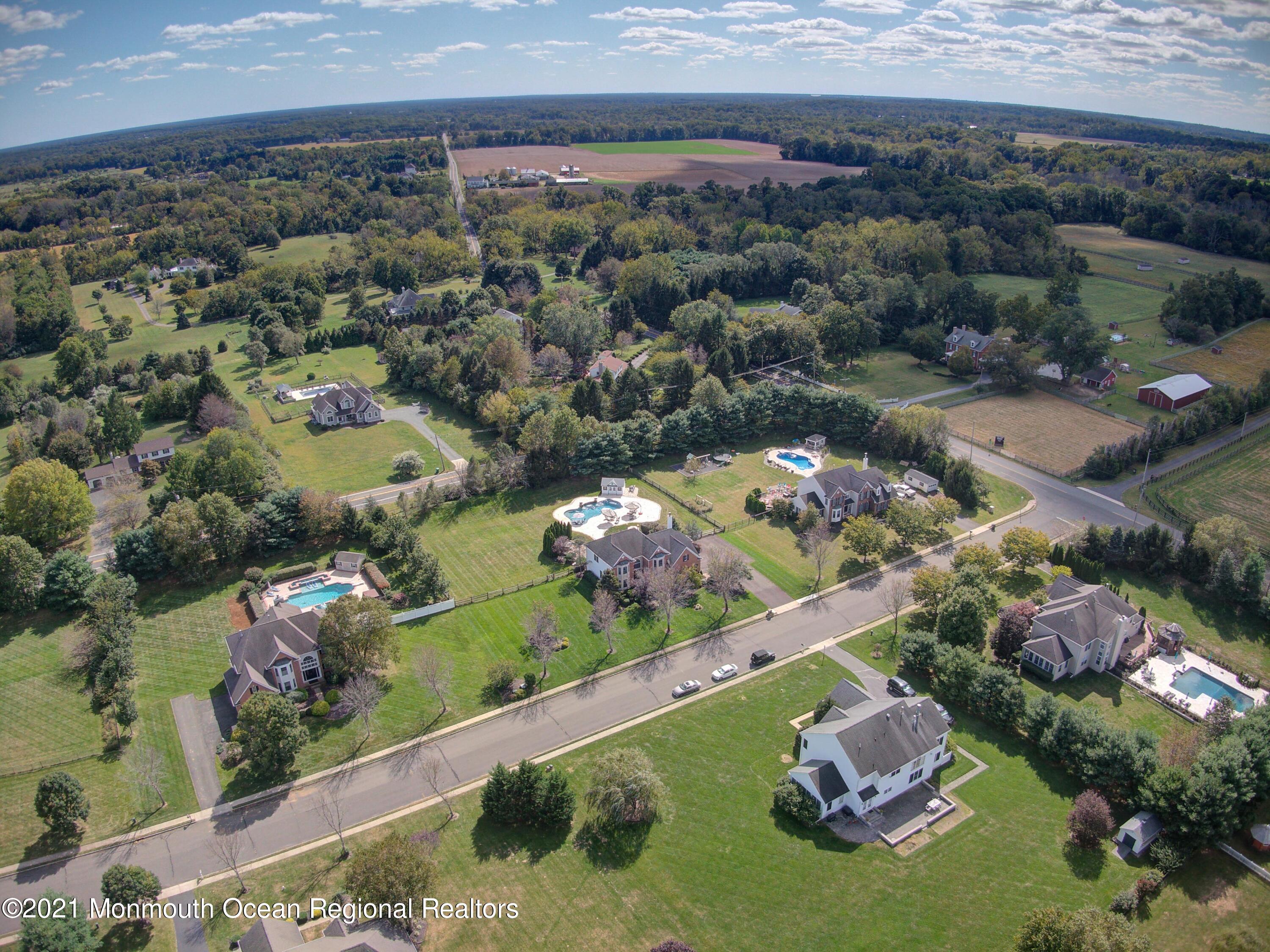 5 Michael Drive Cream Ridge, NJ 08514 - Photo 53 of 69 an aerial view of a house with a garden
