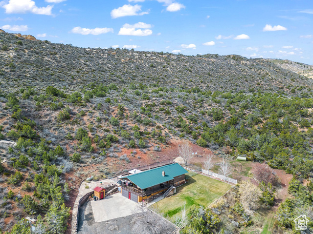 6407 North Dry Frk Cyn Road West Vernal, UT 84078 - Photo 48 of 48 View from above of property with a mountainous background