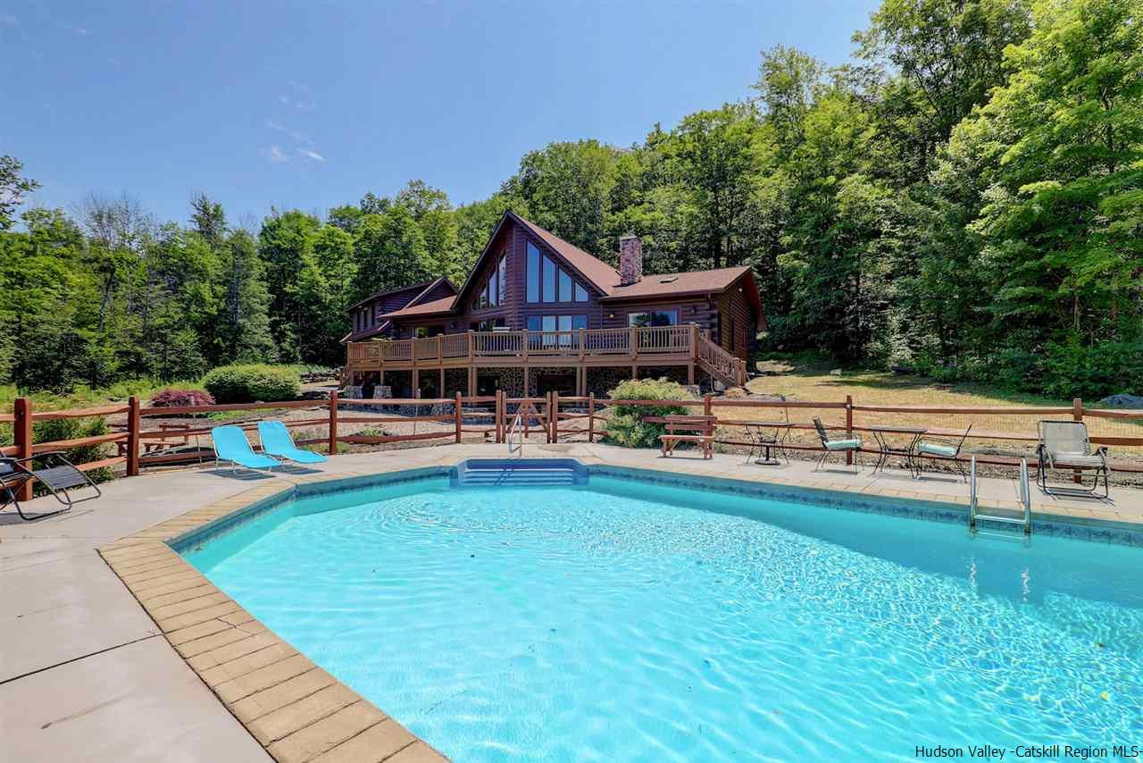 401 Cold Brook Road Bearsville, NY 12409 - Photo 25 of 35 a view of a house with pool and sitting area