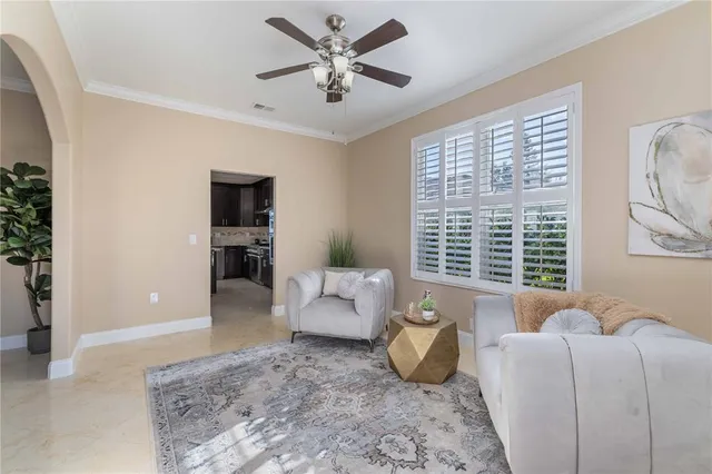 a view of a house with a balcony