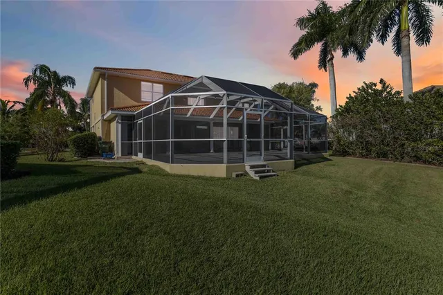 a view of a grassy field