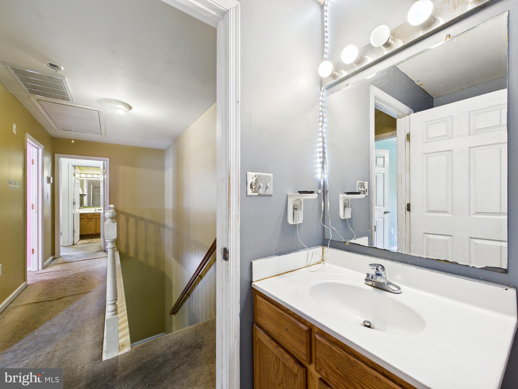 1176 West 6th Street Laurel, DE 19956 - Photo 26 of 42 a bathroom with a sink a mirror and a shower