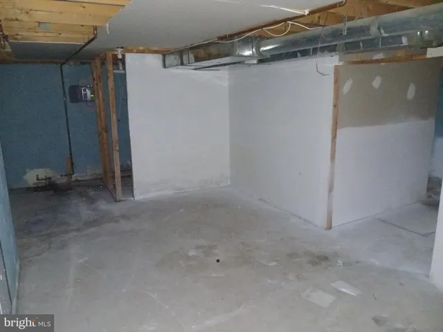 a view of a room with racks