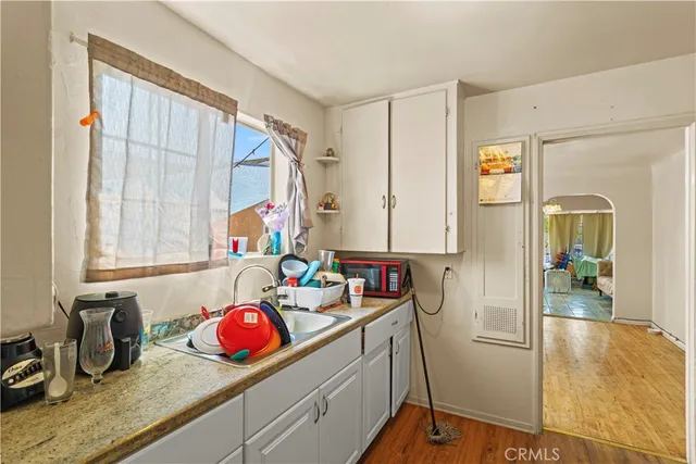 a bathroom with a sink and a vanity