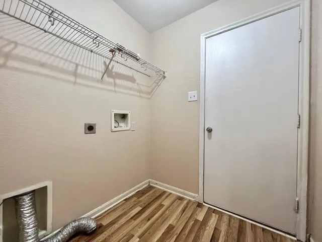 a view of a room with rack on the wall