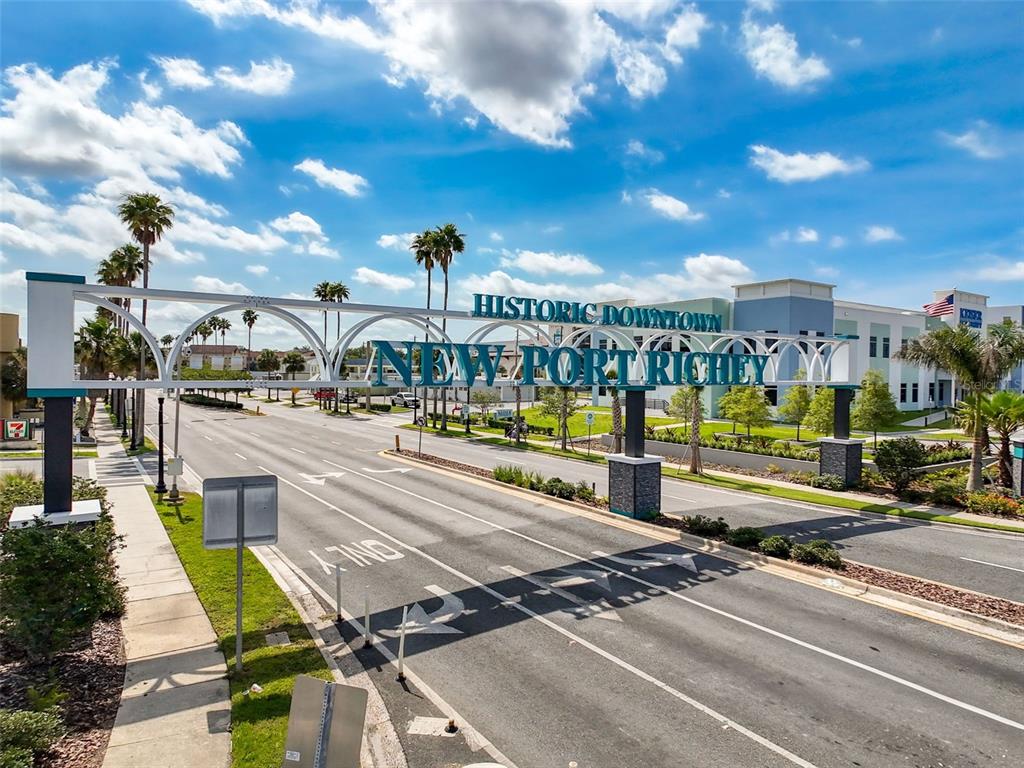 5800 Madison Street New Port Richey, FL 34653 - Photo 39 of 71 a view of a swimming pool with an outdoor seating and a kitchen