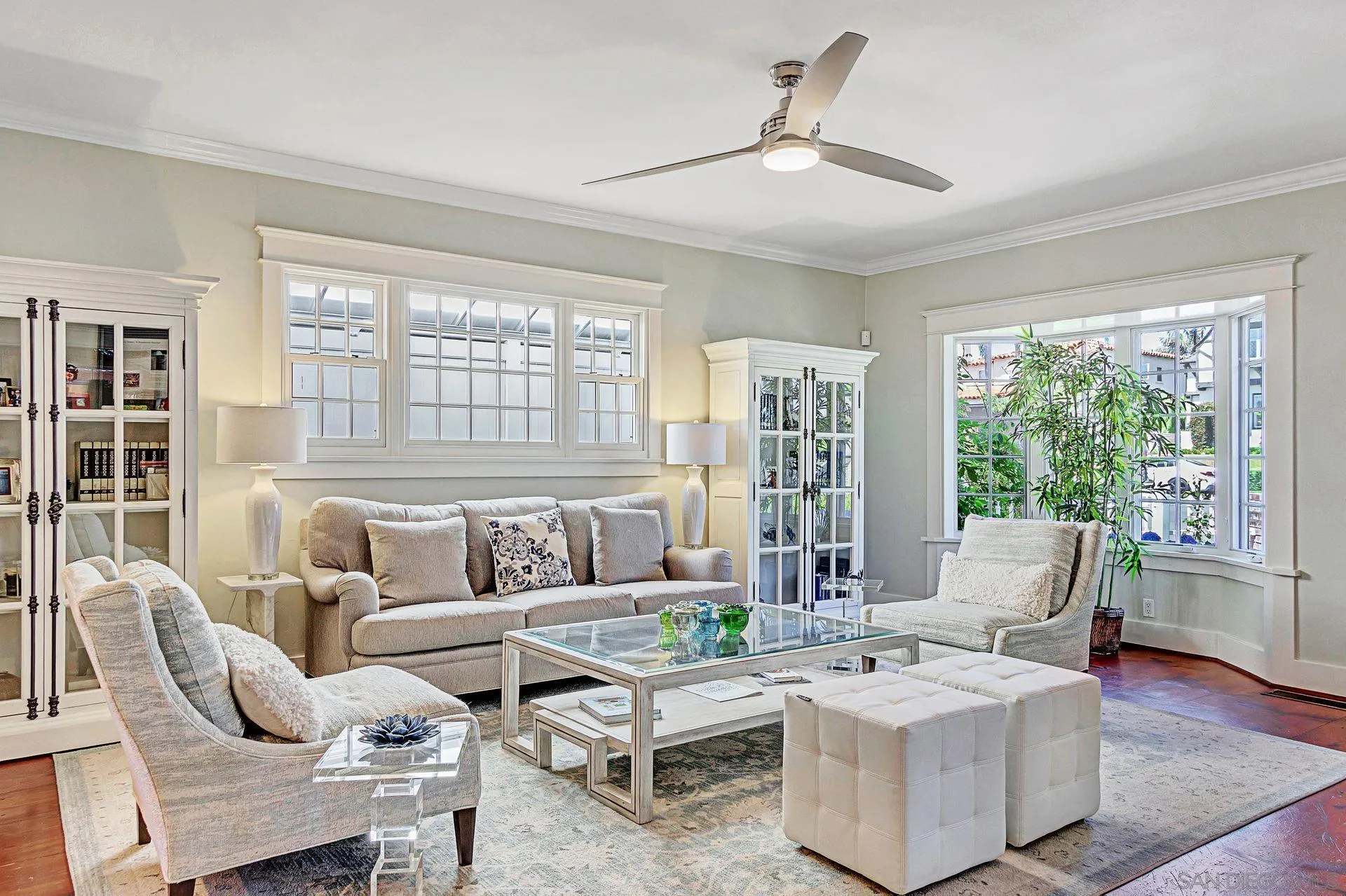 441 A Avenue Coronado, CA 92118 - Photo 7 of 27 a living room with furniture and floor to ceiling windows