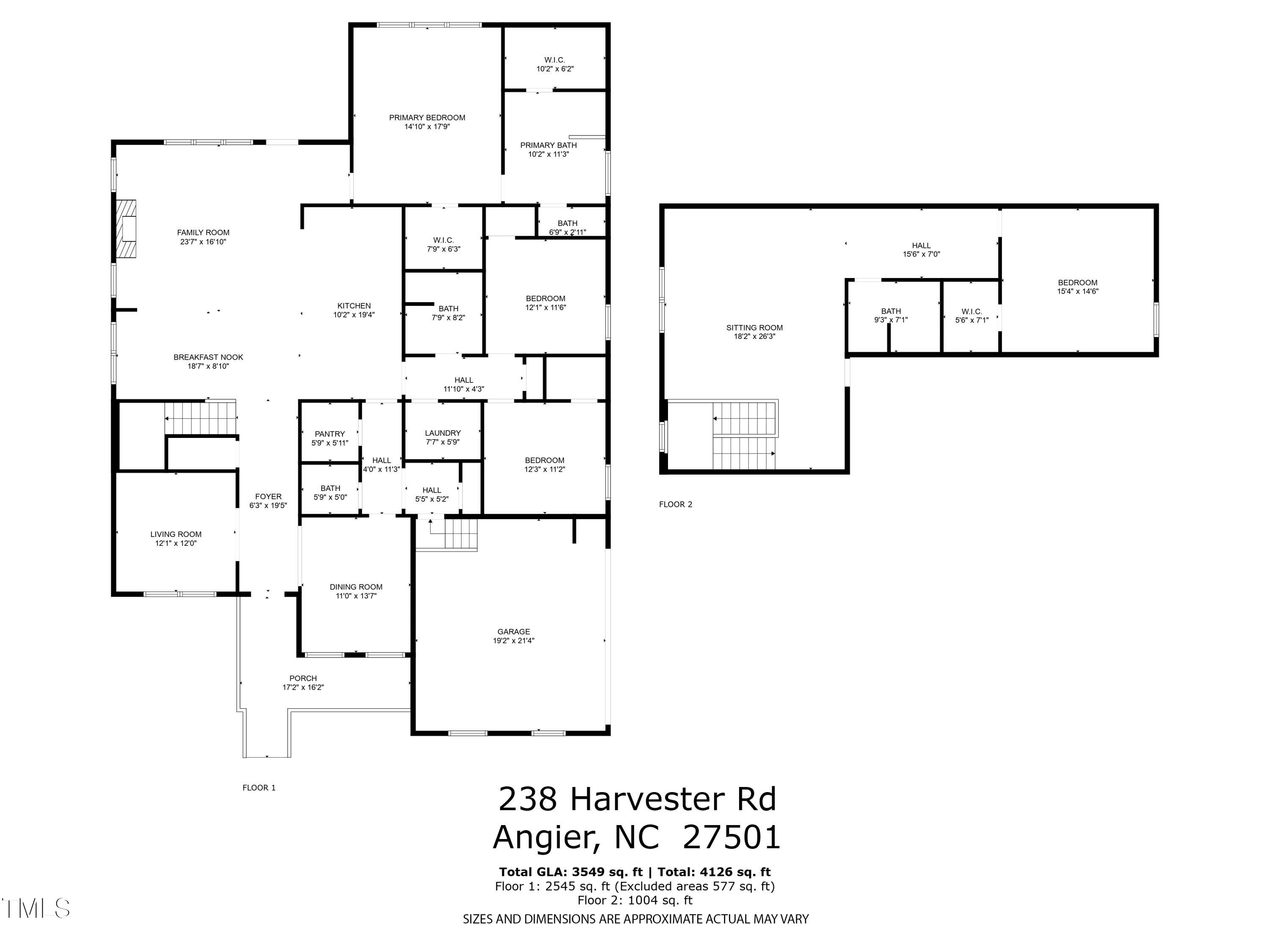 238 Harvester Road Angier, NC 27501 - Photo 42 of 42 5-238 Harvester Rd Floor Plan-5