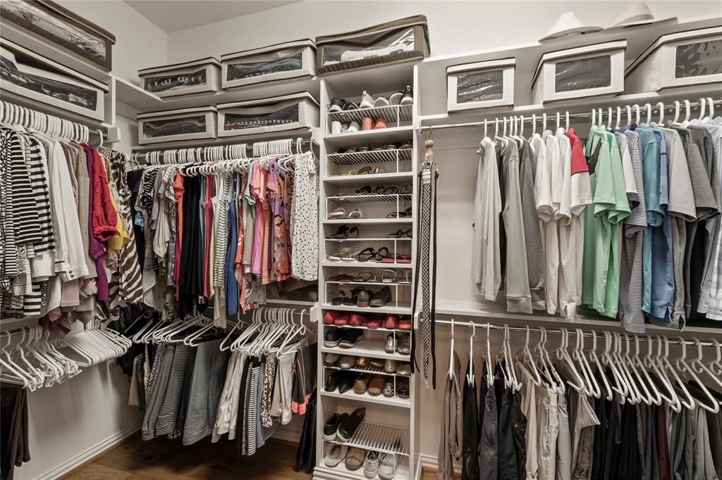 111 St Annes Mabank, TX 75156 - Photo 14 of 40 a view of walk in closet with clothes and shoes