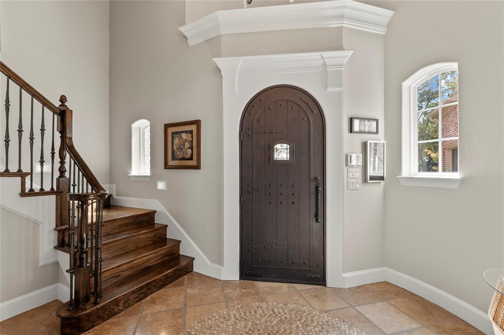 111 St Annes Mabank, TX 75156 - Photo 3 of 40 a view of entryway with wooden floor and stairs