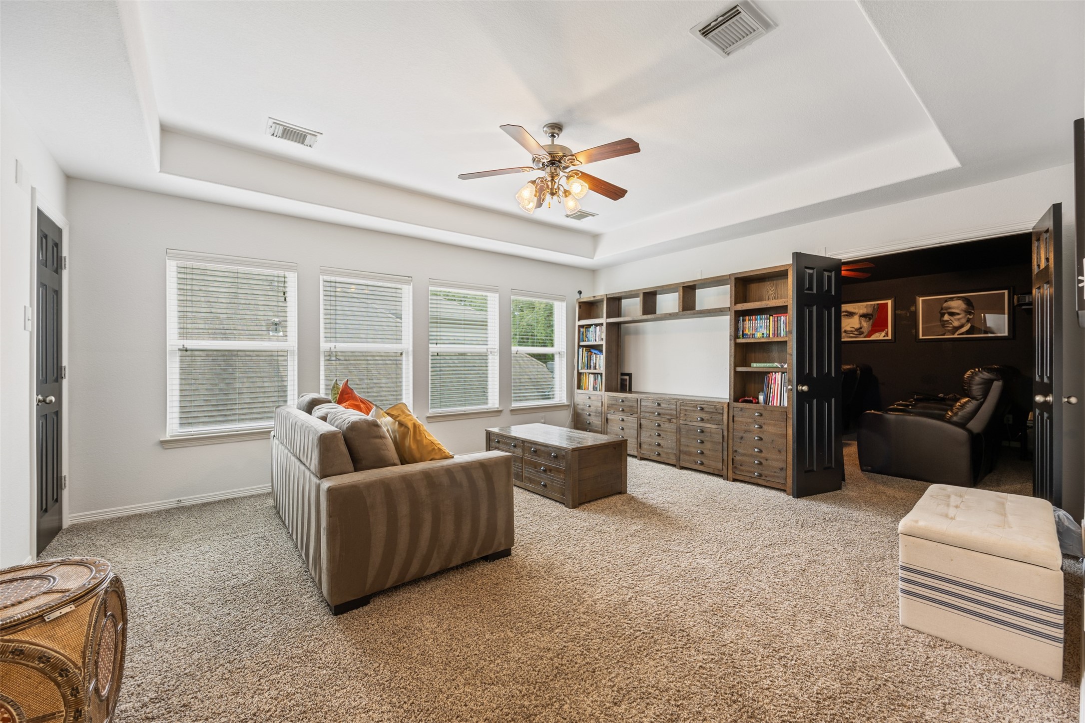 58 South Longsford Circle Spring, TX 77382 - Photo 16 of 50 a living room with furniture and a large window