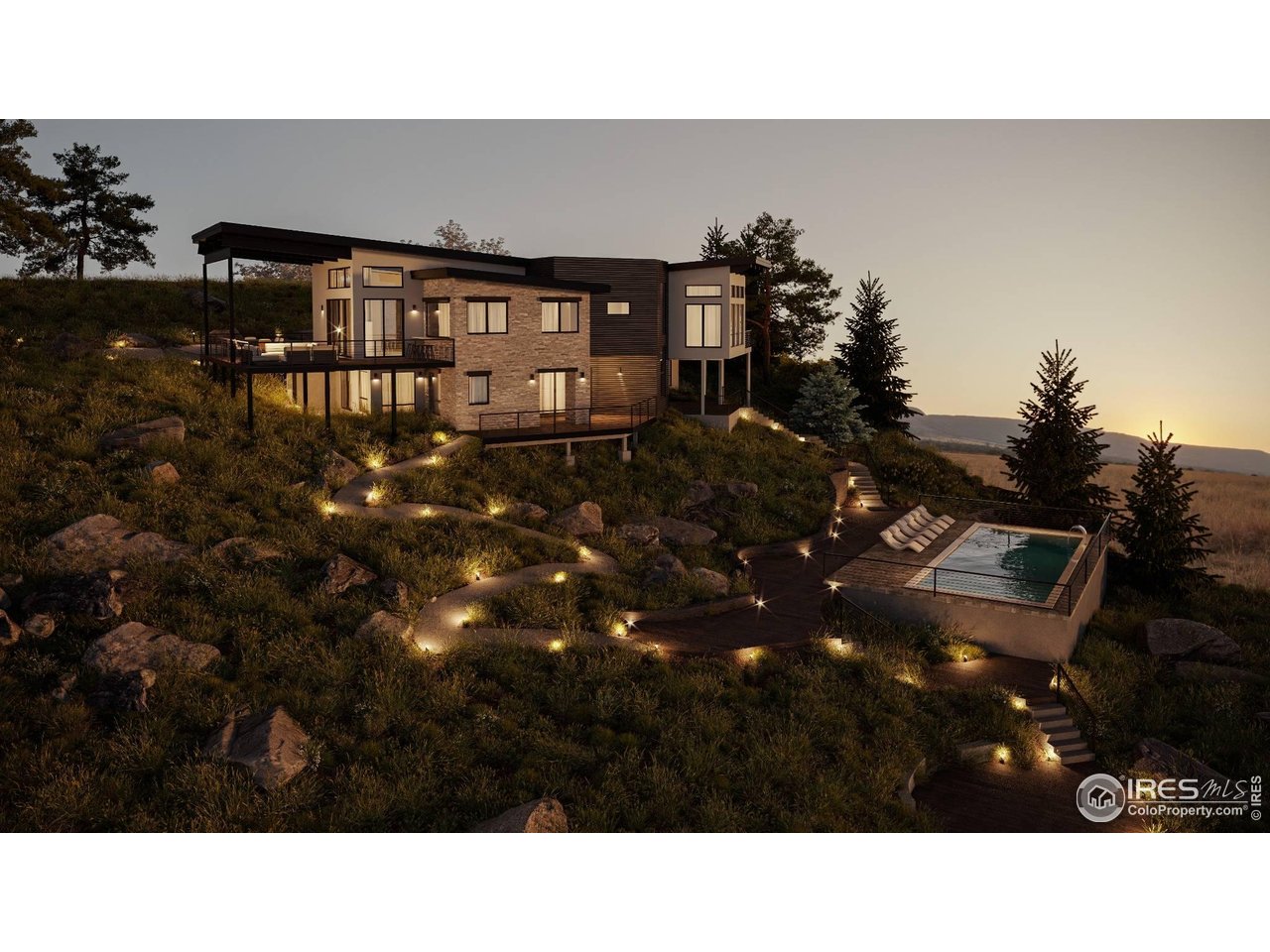 9578 Mountain Ridge Drive Boulder, CO 80302 - Photo 11 of 13 a black and white photo of a house