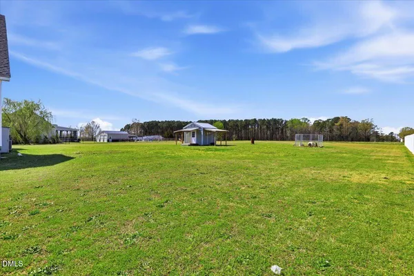 a view of a green field