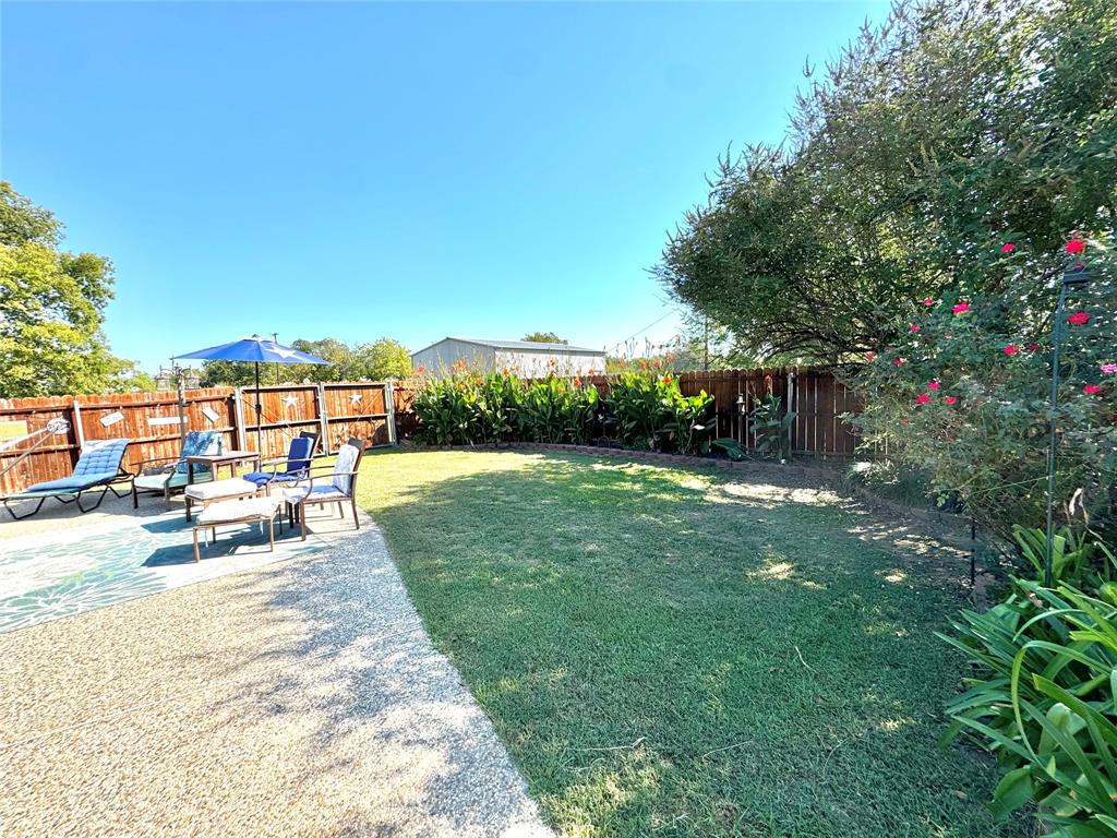 505 3rd Street Dodd City, TX 75438 - Photo 17 of 37 a view of a backyard with sitting area