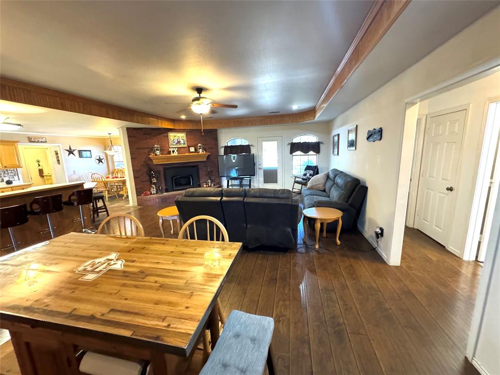 505 3rd Street Dodd City, TX 75438 - Photo 27 of 37 a view of a dining room with furniture and wooden floor
