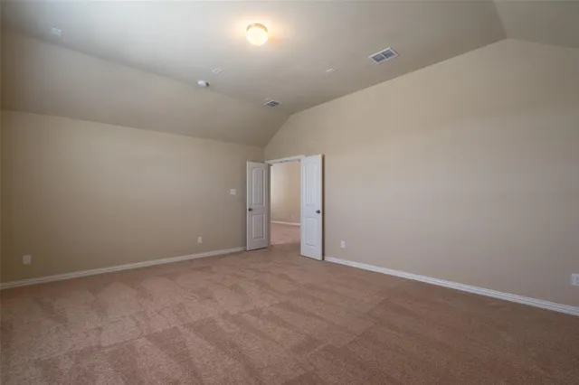 an empty room with an entryway