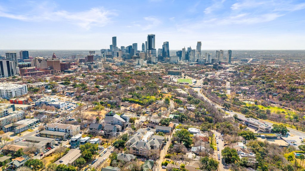 1910 Robbins Place, Unit 106 Austin, TX 78705 - Photo 2 of 20 an aerial view of city